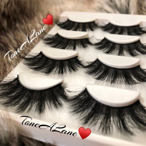 Mink Eyelashes Lashes 3d Eyelashes False Eyelashes Fluffy Drama 4 pairs || US SELLER