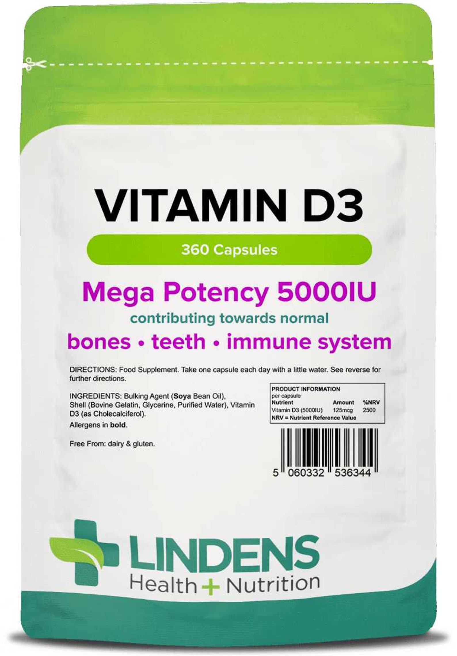Vitamin D3 5000IU High Strength 360 Soft Gel Capsules Immune Etsy