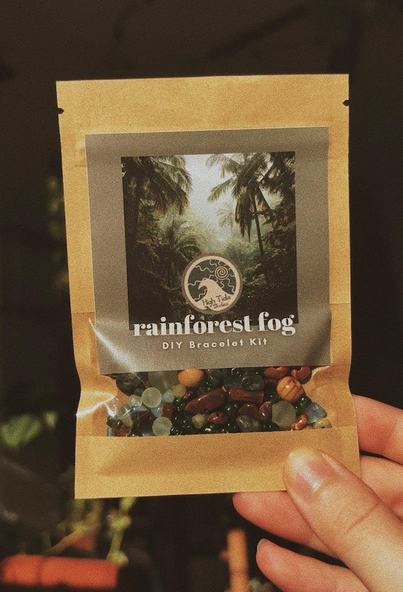 DIY Bracelet Making Kit - Rainforest Fog - Nature Jewelry - Friendship Bracelet