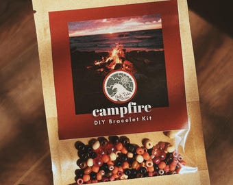 DIY Bracelet Making Kit - Campfire - Camping Jewelry - Friendship Bracelet