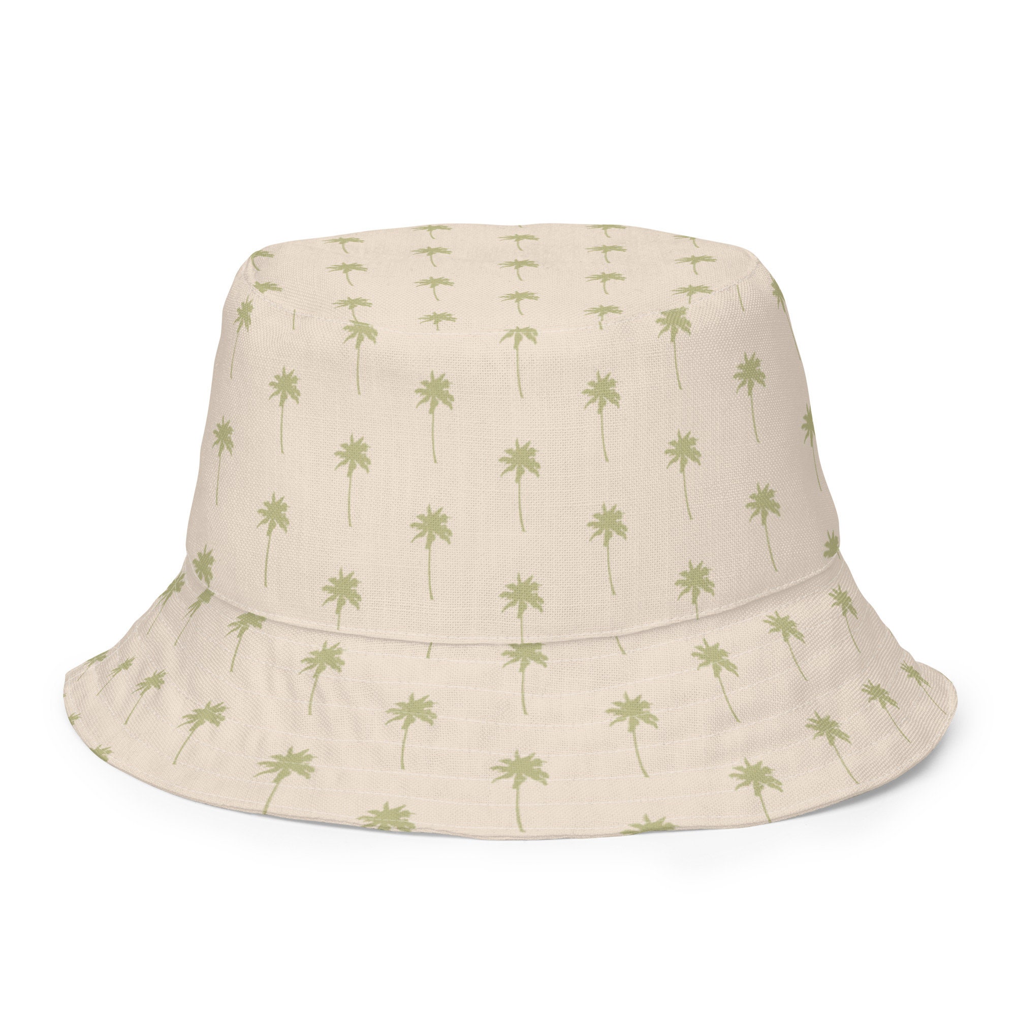 Reversible Beach Palm Tree Bucket Hat two in One - Etsy