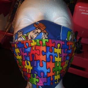 Toy Story Autism Awareness Facemask