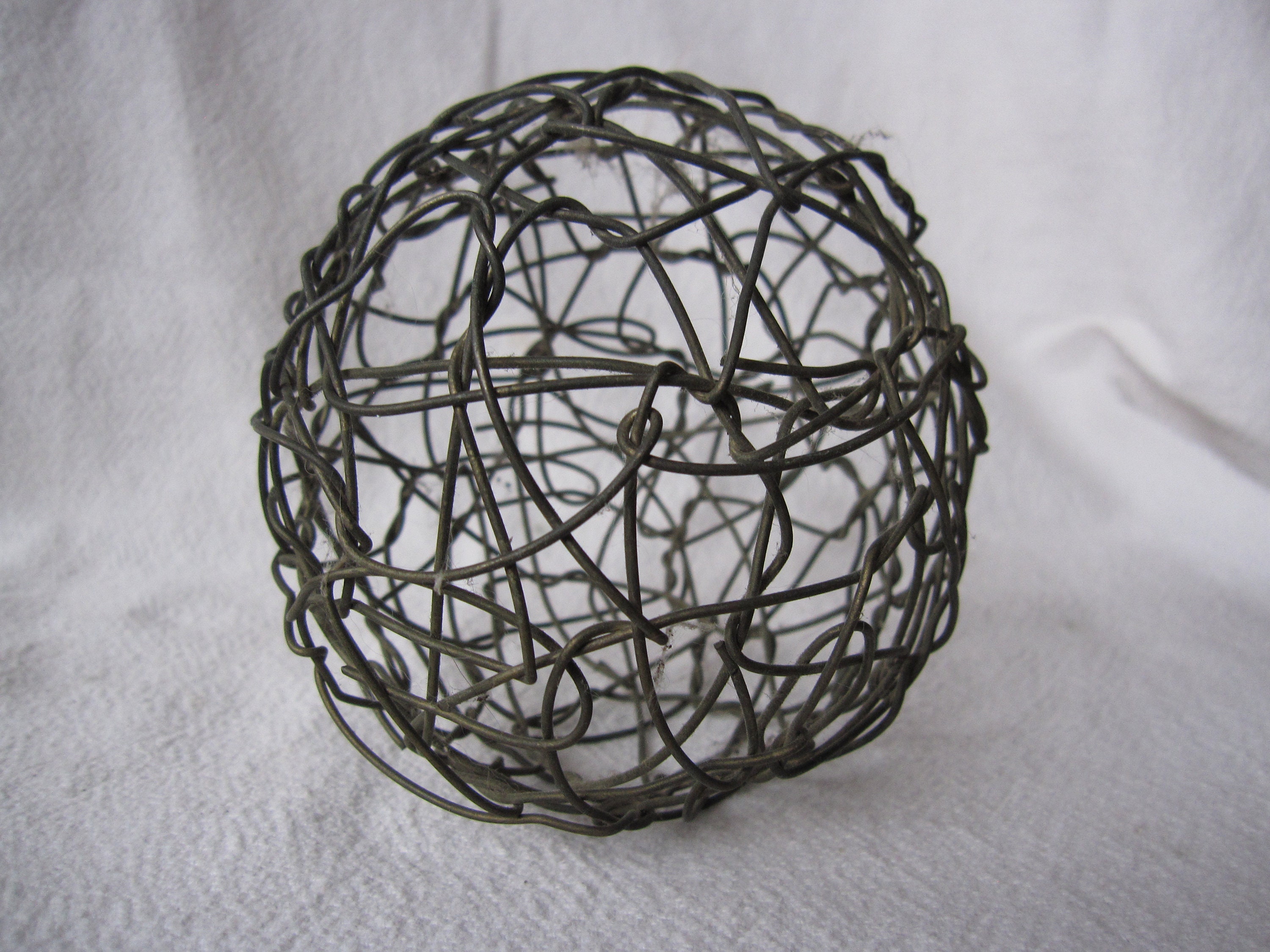 Decorative Ball of Twisted Steel Wire Hefty and Rigid Etsy