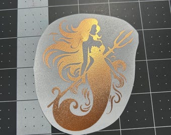Mermaid Siren Trident Queen of the Sea Premium Varieties Weatherproof Vinyl Decal for Smooth Surfaces~ Laptops, Windows, Cars, Boats & Signs