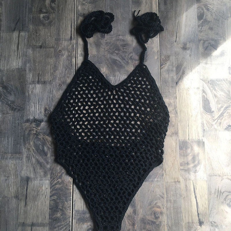 Crochet Swimsuit Crochet See Through Bikini Crochet One Piece Etsy