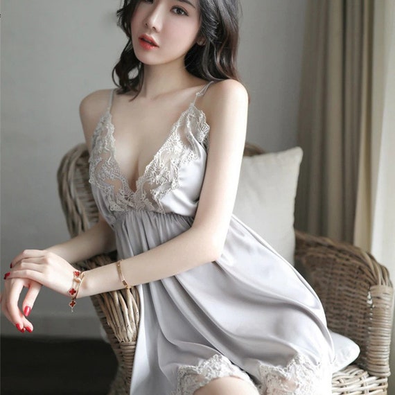 Sexy Lace Lingerie Dress Women Nighty Erotic Nightdress - Etsy