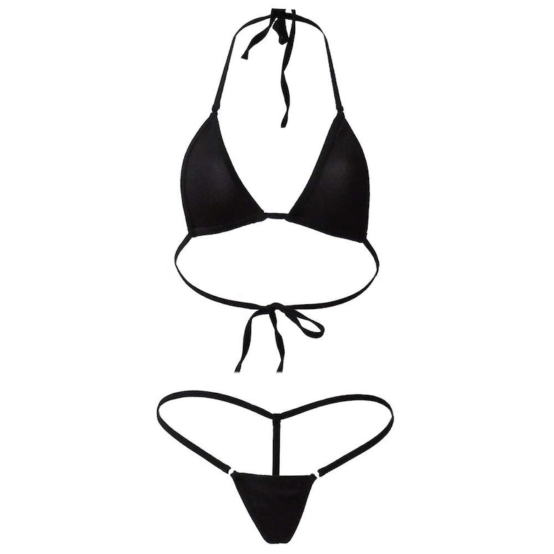 Micro Bikini Mayo Sexy Extreme Micro Bikini G String Bikini Solid Color ...