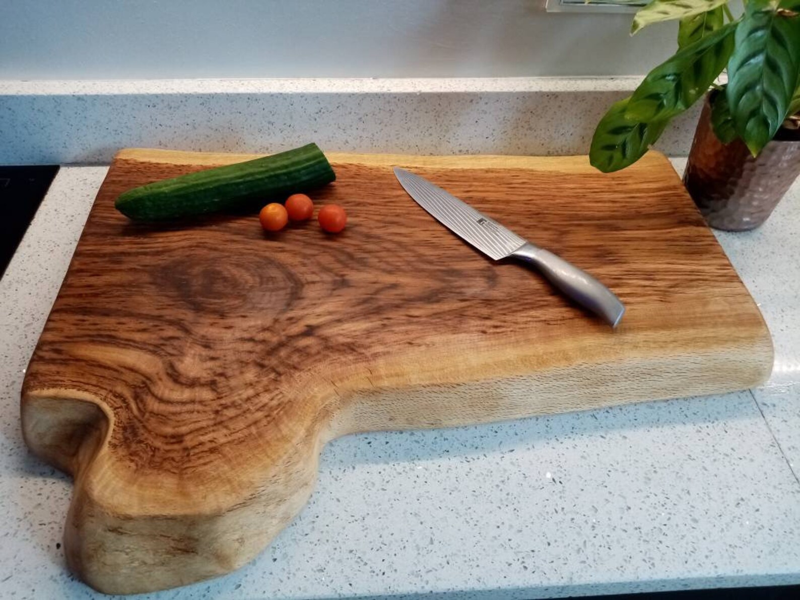 Chopping board Live Edge Solid Chestnut Max 69x53x4.5cm Etsy
