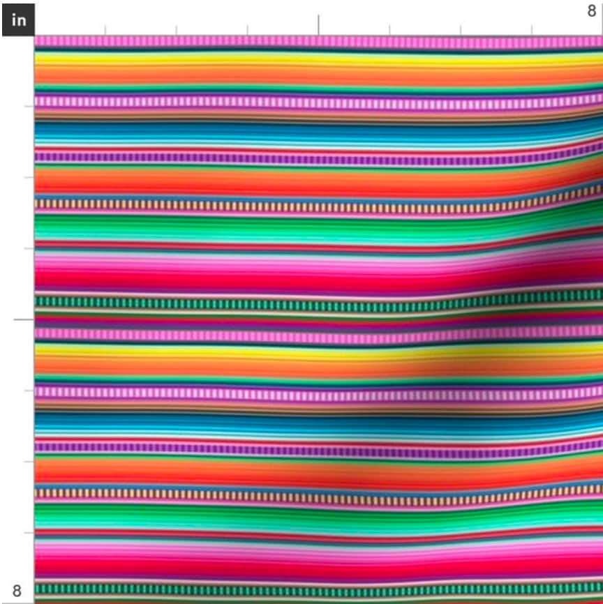 Mexican Serape Blanket Fabric by the Yard Cinco De Mayo Etsy UK
