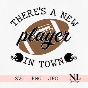New Player Football Baby SVG | Cricut, Silhouet, Sublimatie