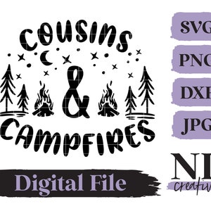 Primos Fogueira SVG | Cricut, Silhueta, Sublimação