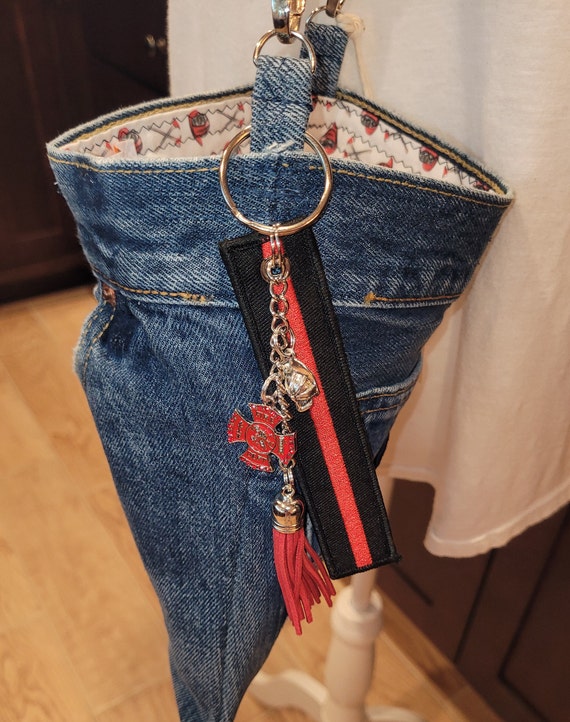Recycled Denim Jeans Purse LAFD - Etsy