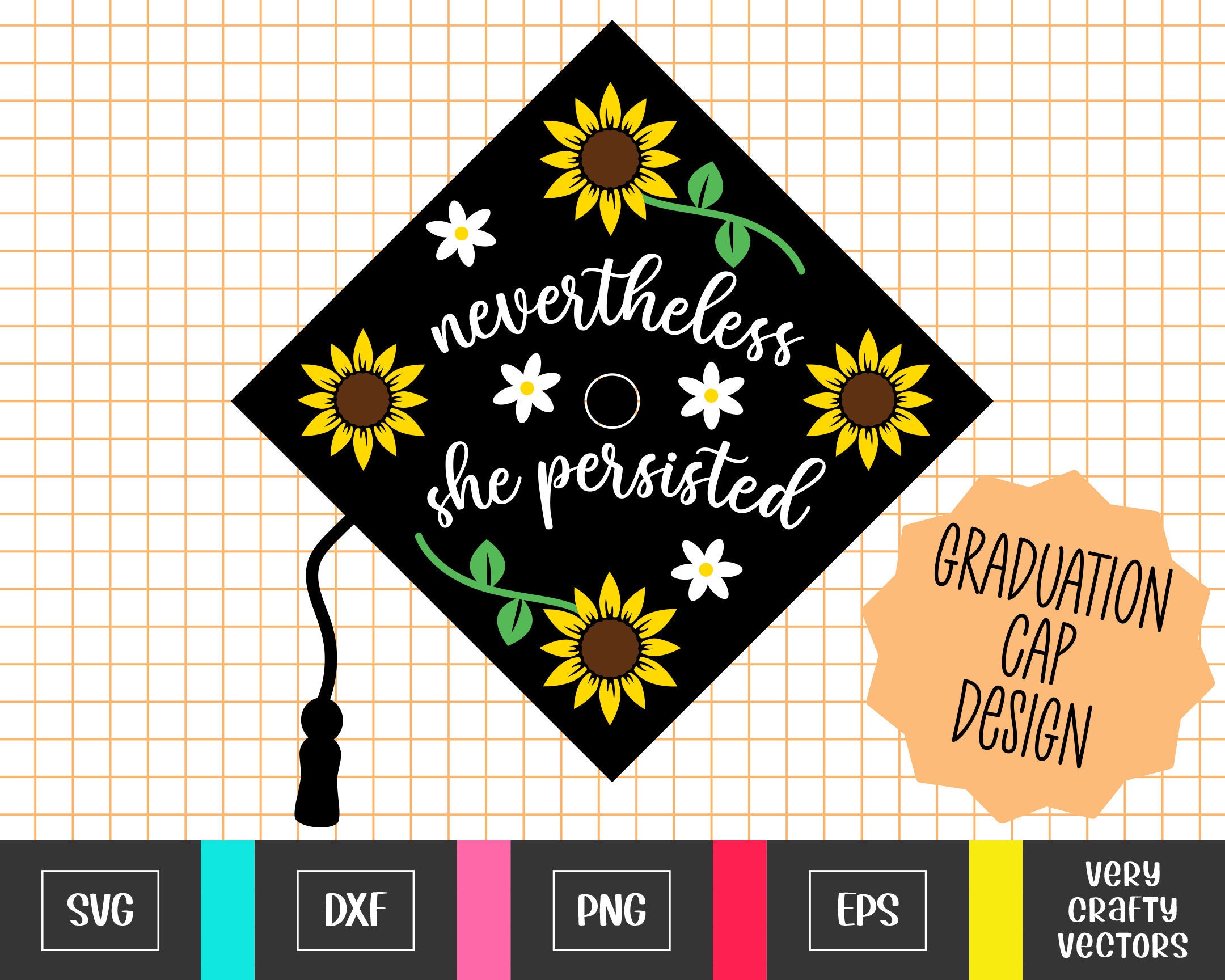 Download Graduation Cap Topper Svg Graduation Hat Svg Nevertheless Etsy