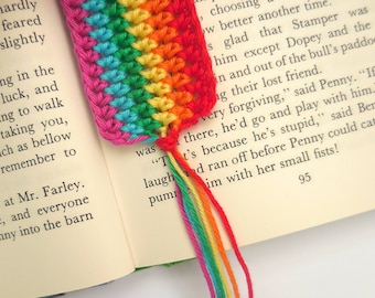 Rainbow Bookmark Pattern | Crochet Bookmark Pattern | Crochet Rainbow Pattern