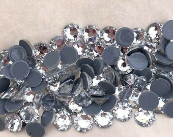 Swarovski Clear crystals rhinestones gems flat back crystal HOT FIX