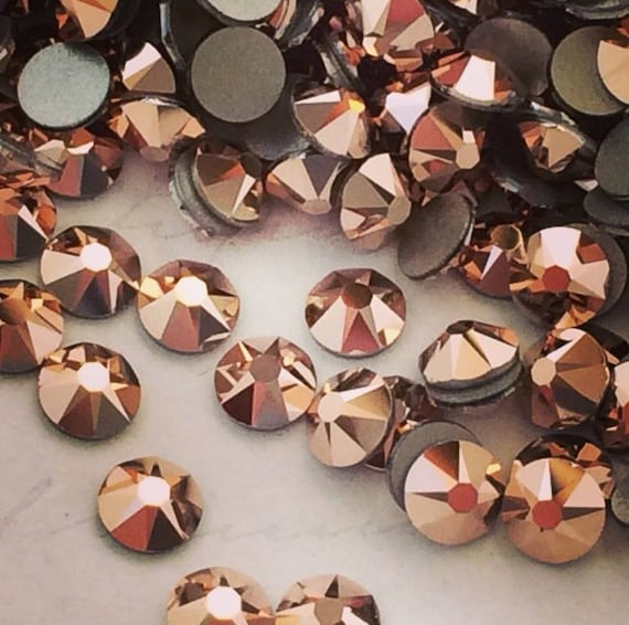 SWAROVSKI Crystals ROSE GOLD Rhinestones Gems Stones Flat Back Non