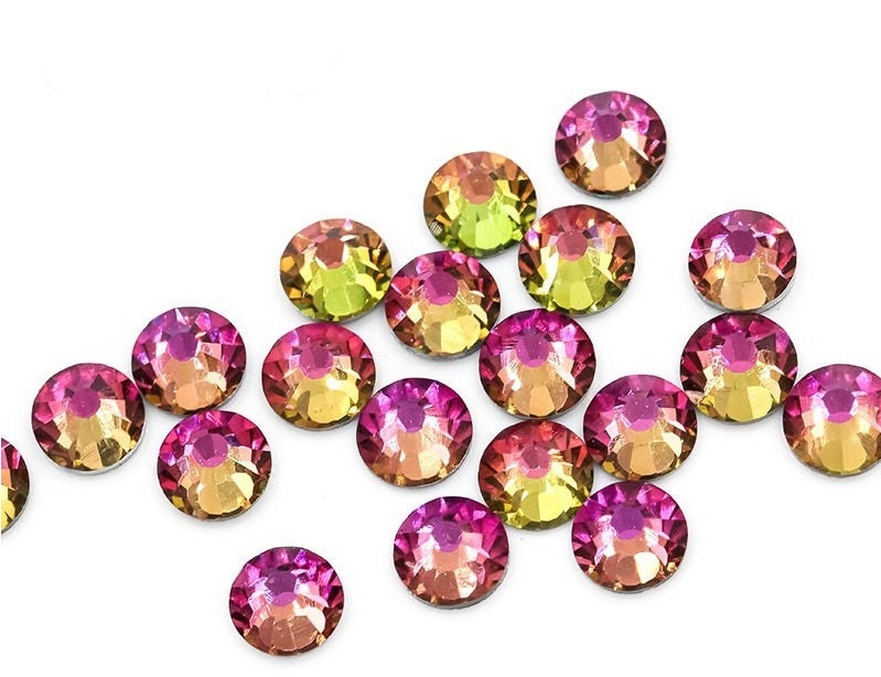 SWAROVSKI Crystals RAINBOW Rhinestones Gems Stones Flat Back Etsy