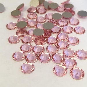 SWAROVSKI Crystals LIGHT ROSE Rhinestones Gems Stones Flat Back Non ...