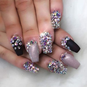 30 STUKS Swarovski kristallen AB platte achterkant niet hotfix edelstenen steentjes stenen voor nail art en design afbeelding 4