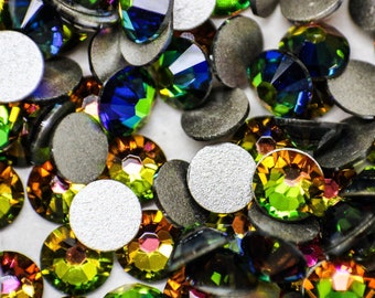 SWAROVSKI crystals RAINBOW rhinestones gems stones flat back non hotfix for nail art and design