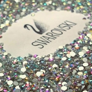 30 PIECE Swarovski crystals AB flat back non hotfix gems rhinestones stones for nail art and design