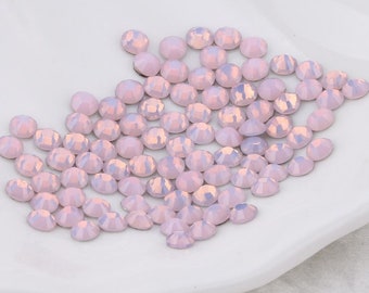 SWAROVSKI crystals PINK OPAL rhinestones gems stones flat back non hotfix for nail art and design
