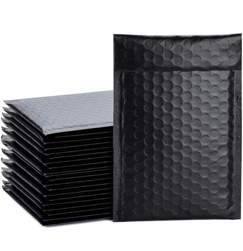 10 Black Bubble Mailers Etsy