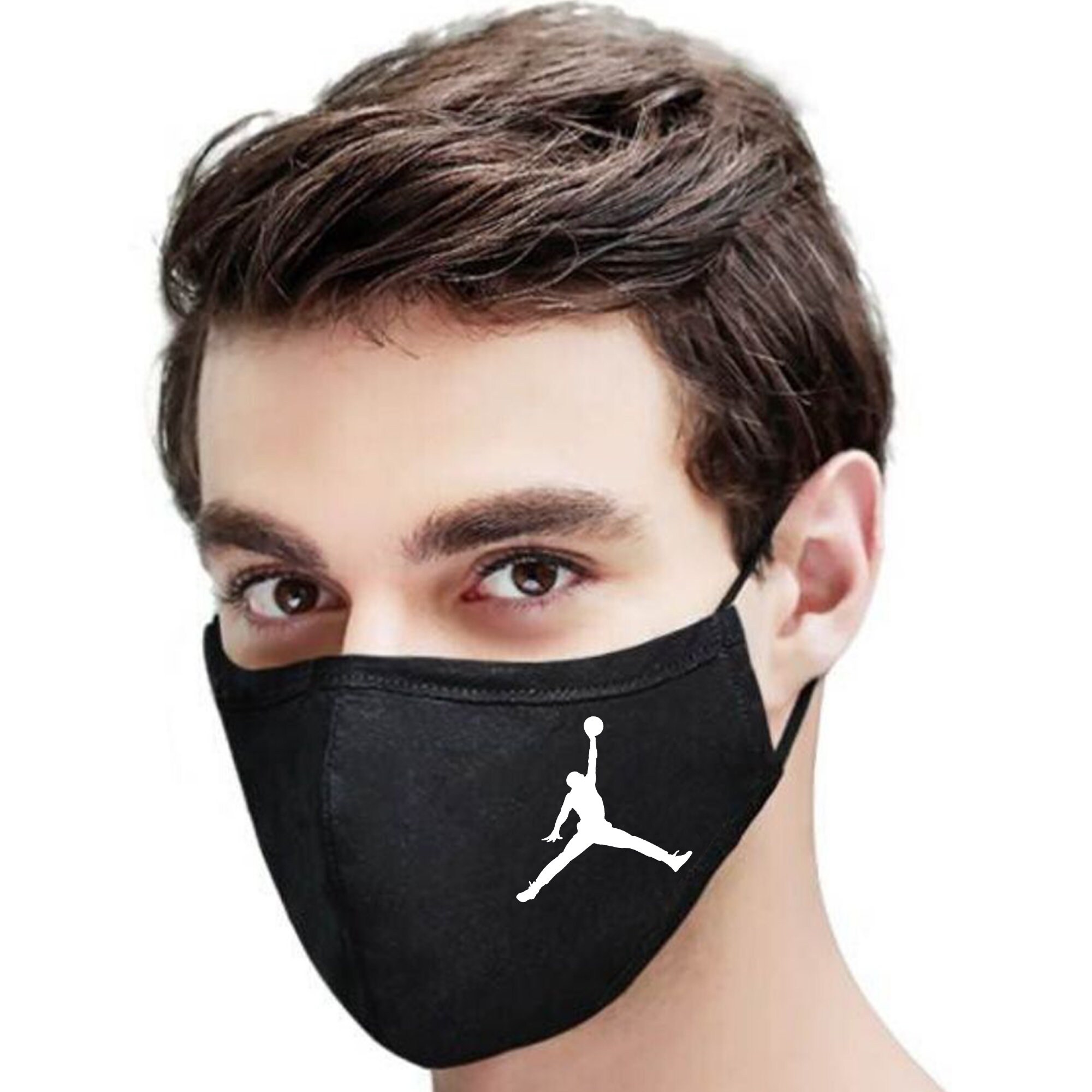 Unisex Basketball Jordan Jump Face Covering Face Mask Etsy