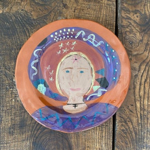 Artist Plate Signed Pottery