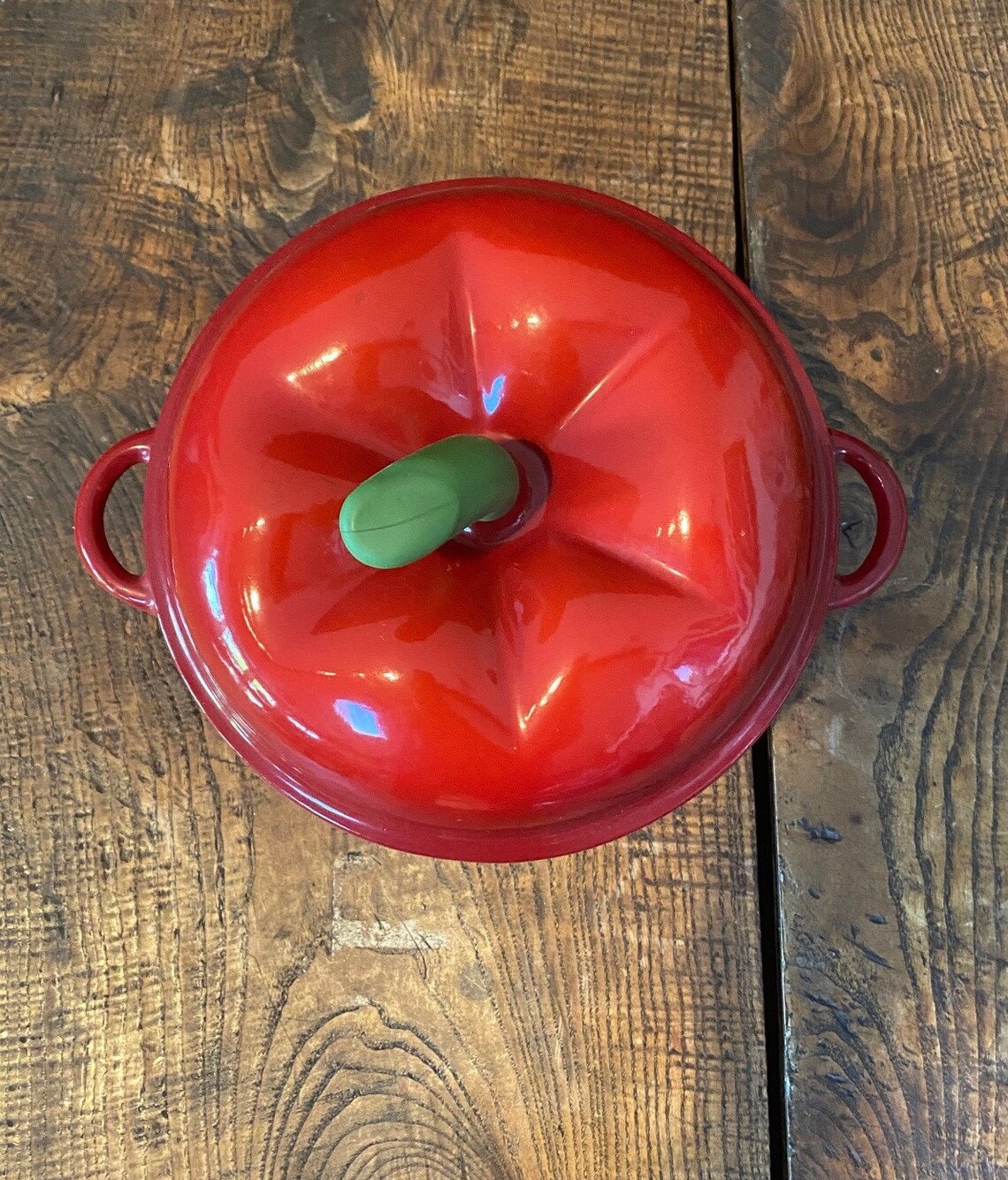 Technique Red Pepper/Tomato Enameled Cast Iron Dutch Oven with Etsy