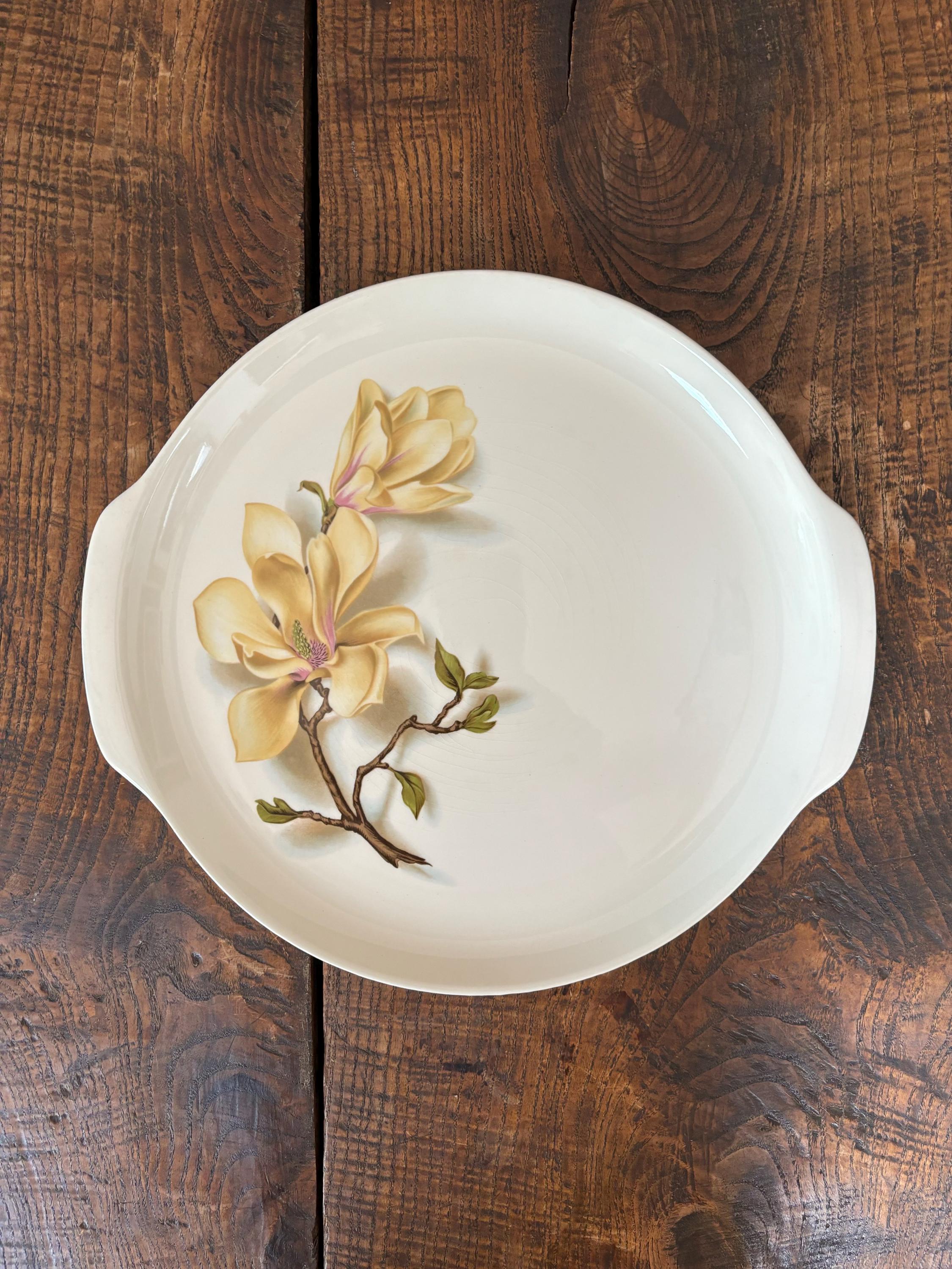 Universal Ballerina Magnolia Platter with Handles oven proof