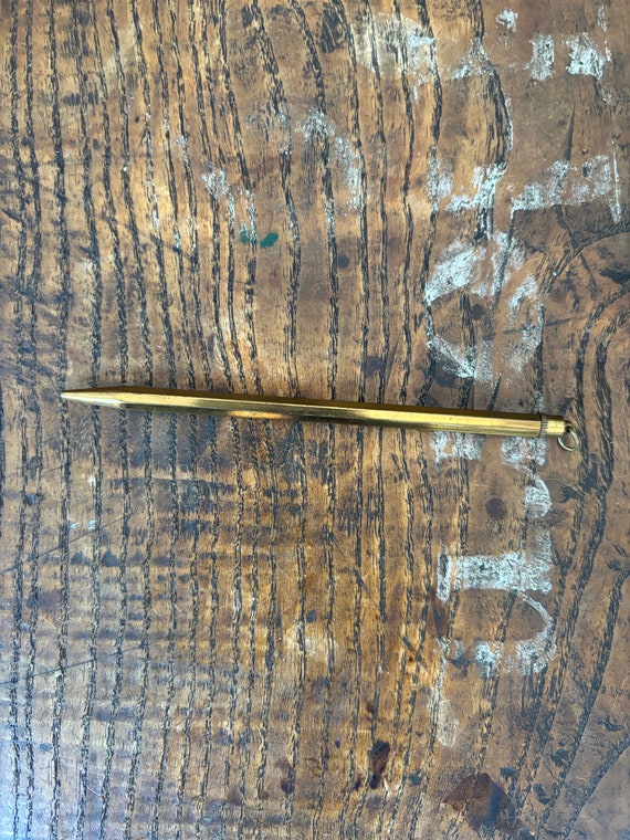 Vintage Gold Tone Twist Pencil