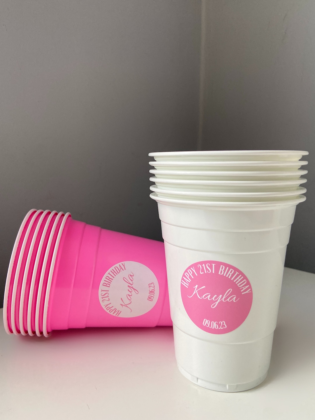 Personalised American Beer Pong Solo Cups With Customizable Etsy