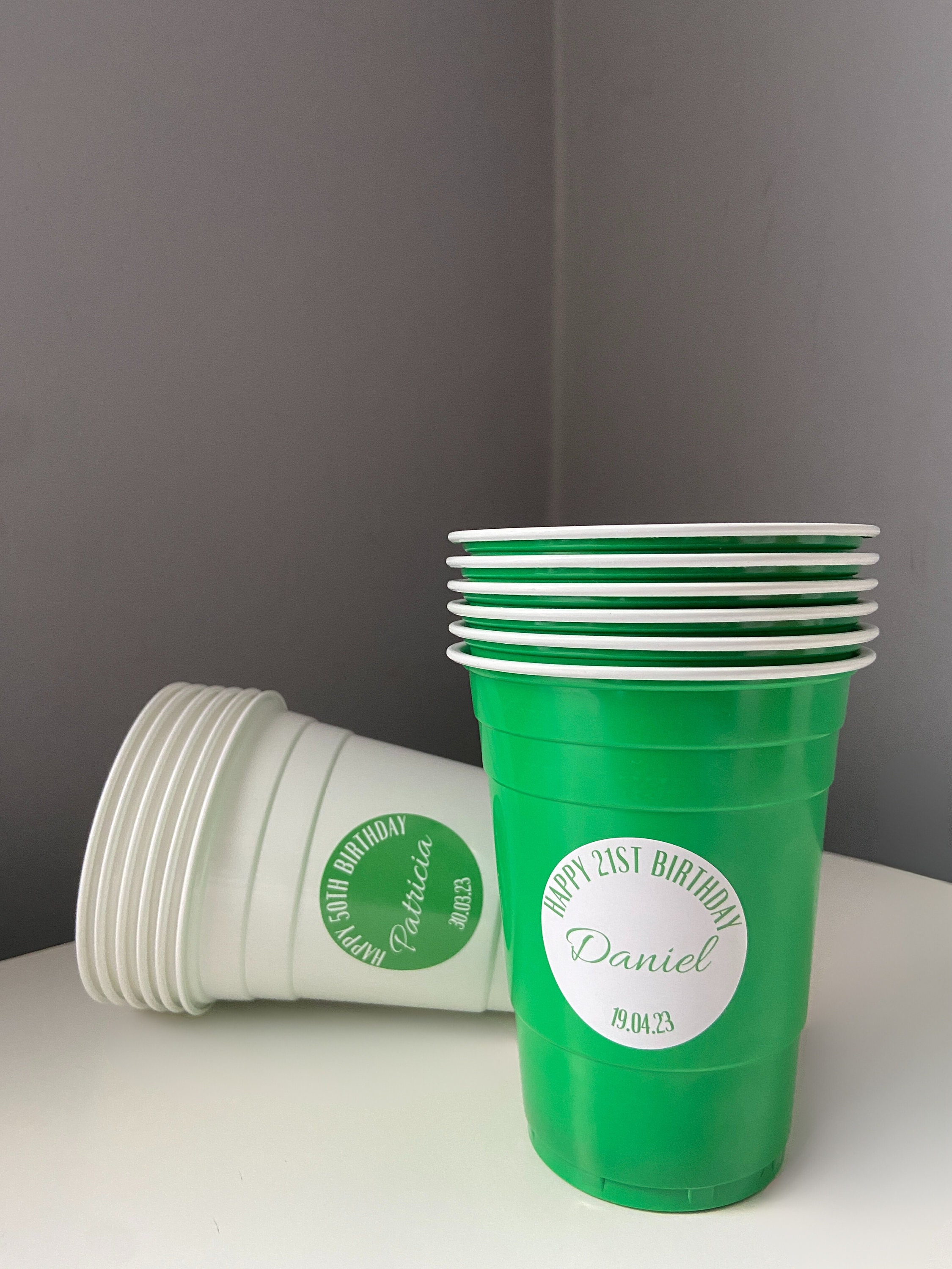 Personalised American Beer Pong Solo Cups With Customizable Etsy