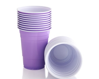 Light Purple Beer Pong Cups, 16oz Party Cups (25/50 Pack)