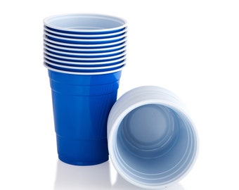 Blue Party Cups, 16oz American Beer Pong Cups