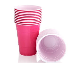 Pink Party Cups | 16oz American Beer Pong Cups
