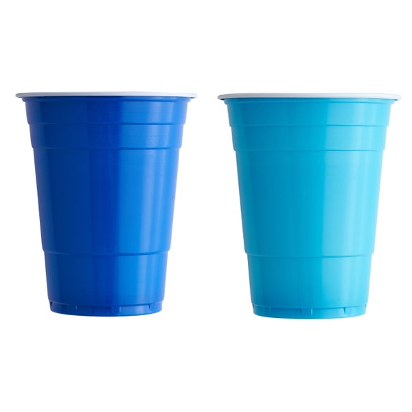 Blue American Beer Pong Solo Party Cups 16oz Party Cups Light Blue Cups