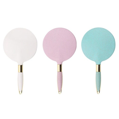 Personalized Large Travel Handheld Makeup Mirror Logo Etsy