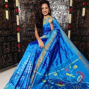Pochampally Ikkat Silk Saree