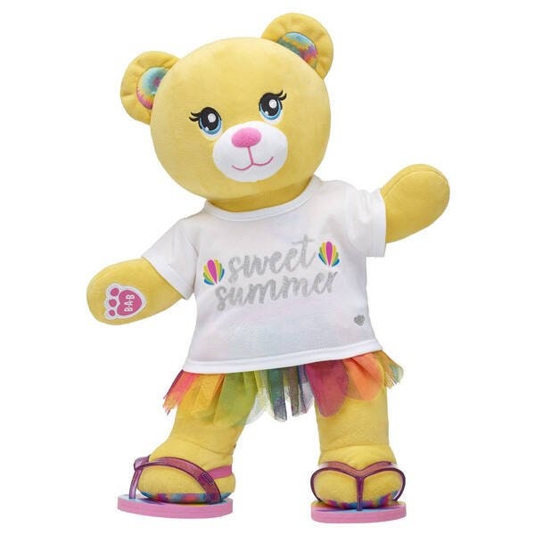 BUILDABEAR Yellow TieDye Bear Summer Gift Set Etsy