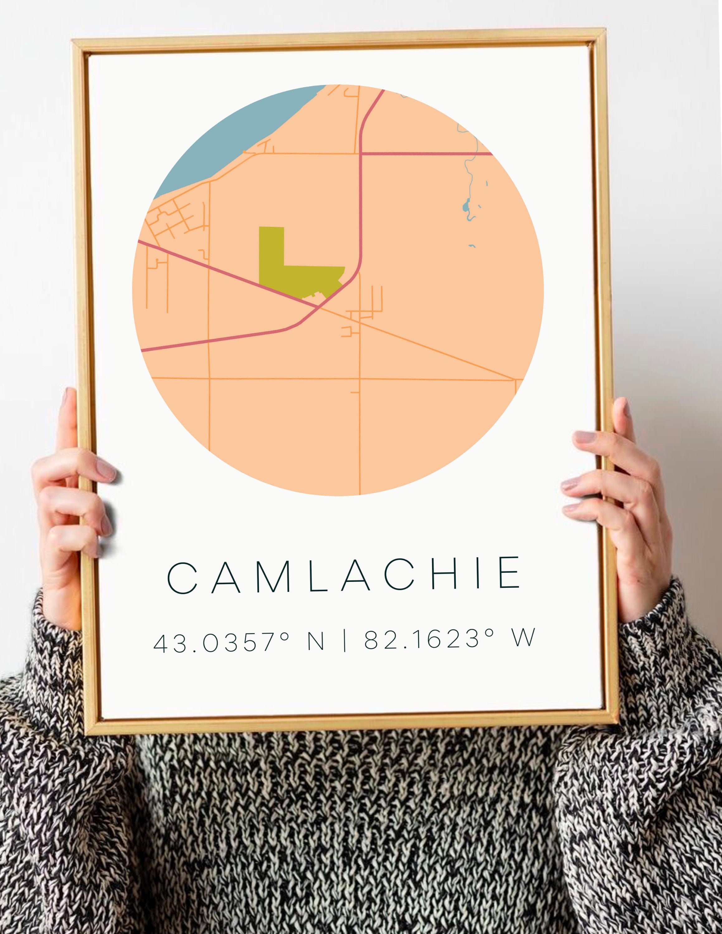 Camlachie ON Canada Map Instant Download Hometown Art Etsy