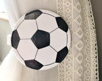 Football Curtain Tie Backs - Pair