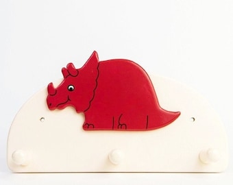 Dinosaur Triceratops Coat Hook