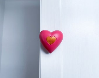 Pink Heart Door Knob
