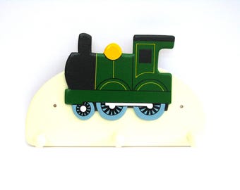 Train Coat Hook - Green