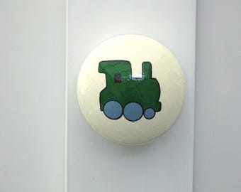 Train Door Knob - Green