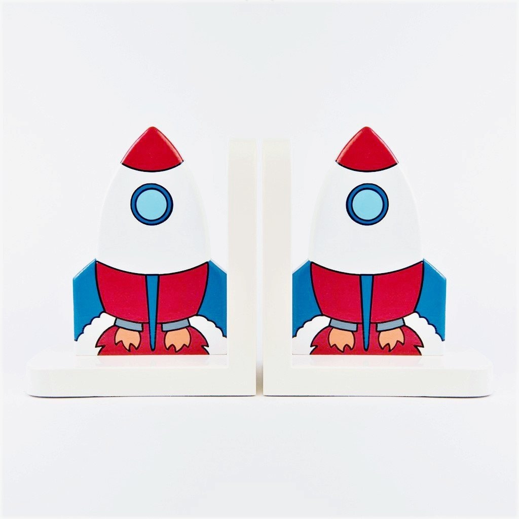 Rocket Bookends Space Rocket Bookends - Etsy UK