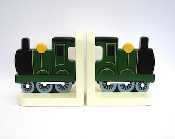 Sujetalibros de tren - Verde