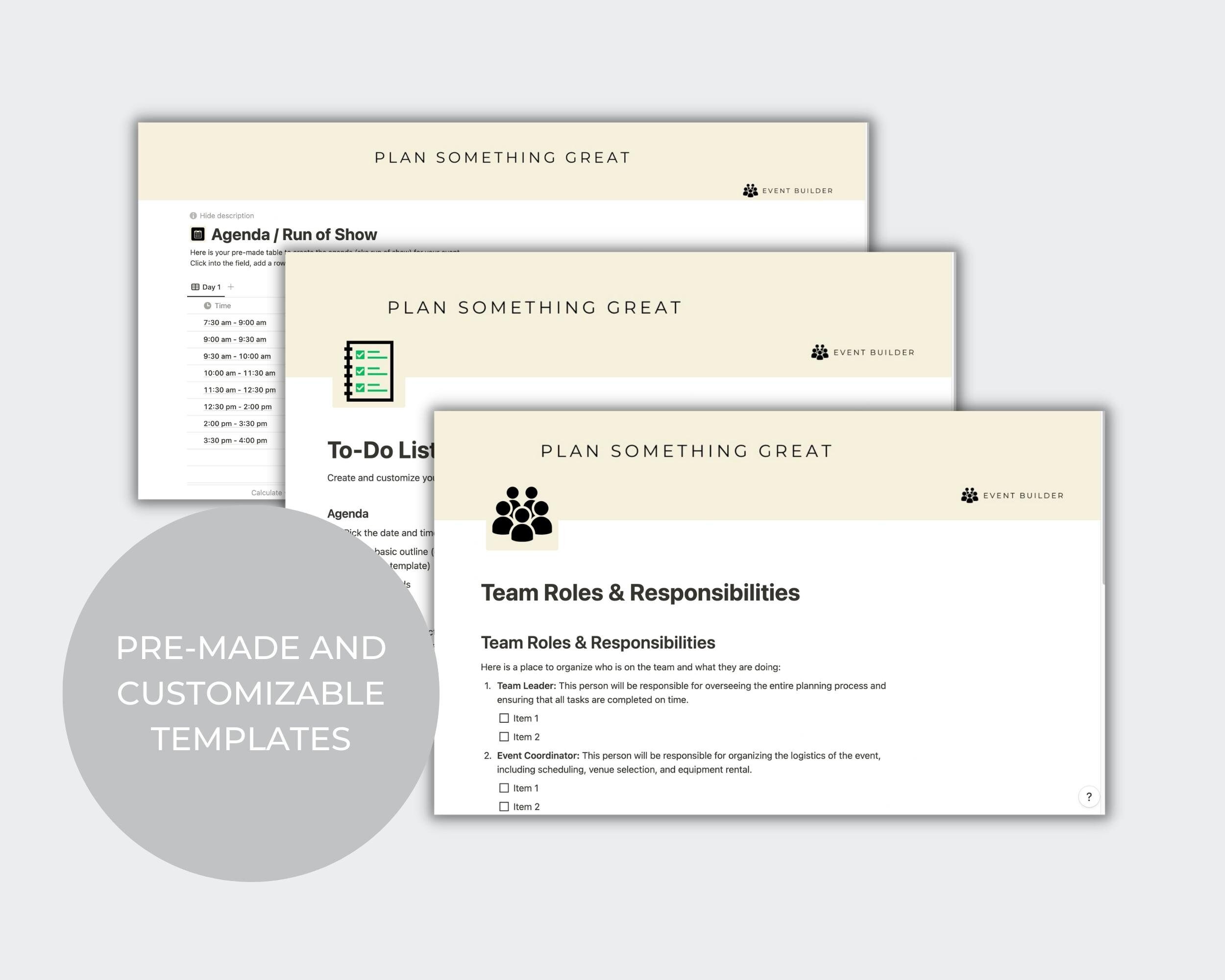Event Planning Made Easy Pack: Simplify Your Planning Process With Our ...